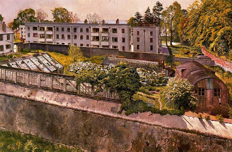 Merville Garden Village Near Belfast - Stanley Spencer - 1951